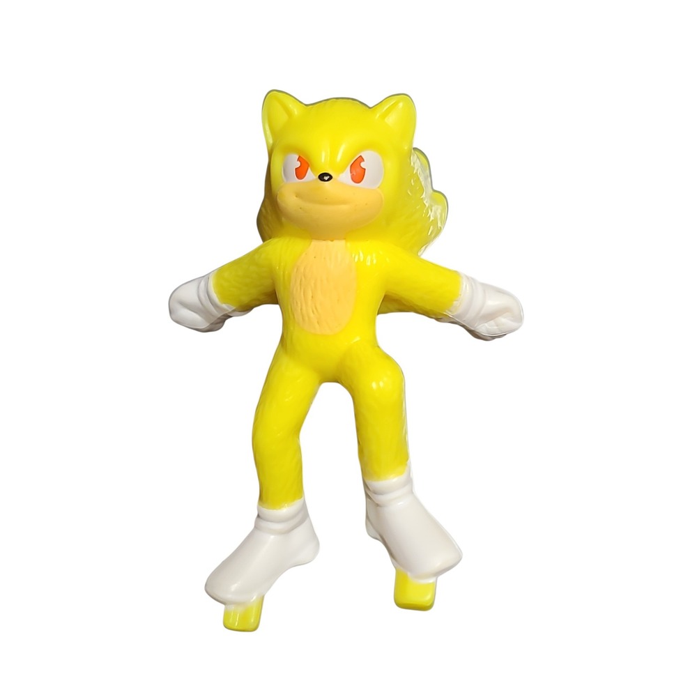 Sonic the Hedgehog 2 Movie Super Sonic Yellow Action Figure McDonald's 2022